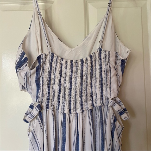 Hollister Blue & White Striped Skater Dress - Picture 7 of 14